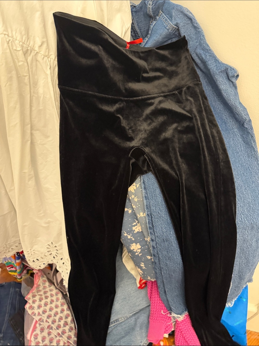 SPANX Black Velvet High-Rise Kids Leggings
